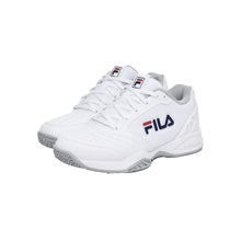 Load image into Gallery viewer, Fila Axilus 3 Junior Kids Tennis Shoes - White/Grey/Navy/M/7.0
- 1
