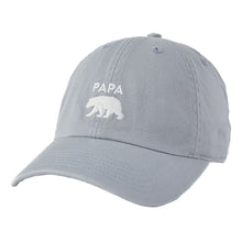 Load image into Gallery viewer, Life Is Good Papa Bear Adjustable Mens Hat - Stone Blue/One Size
- 1