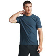 Load image into Gallery viewer, Rhone Reign Short Sleeve Mens Crew Neck - Sea Bl/Teal Hth/XL
- 3