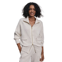 Load image into Gallery viewer, Varley Roxbury Zip Through Womens Sweater - Ivory Marl/L
- 2