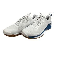 Load image into Gallery viewer, Wilson Rush Pro 4.5 Mens Tennis Shoes - White/Deja Blue/D Medium/14.0
- 4