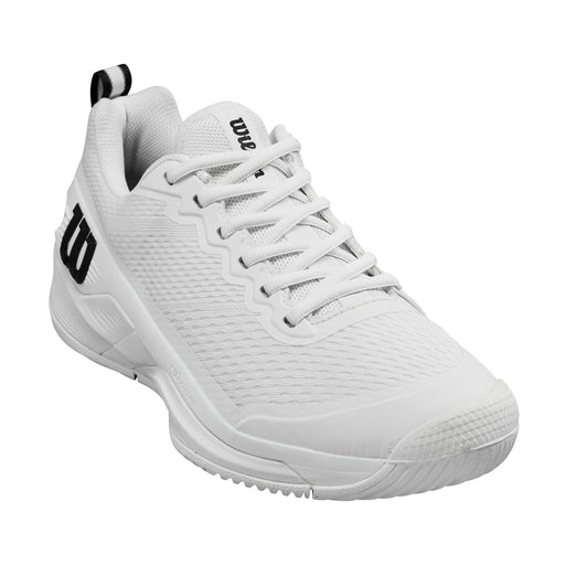 Wilson Rush Pro 4.5 Wide Toe Box Mens Tennis Shoes - White/Black/Wide Toe Box/14.0