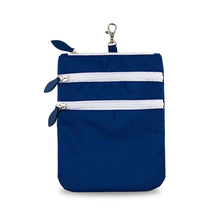 Load image into Gallery viewer, Ame & Lulu 3 Zip Carry All Clip bag - Navy
- 5