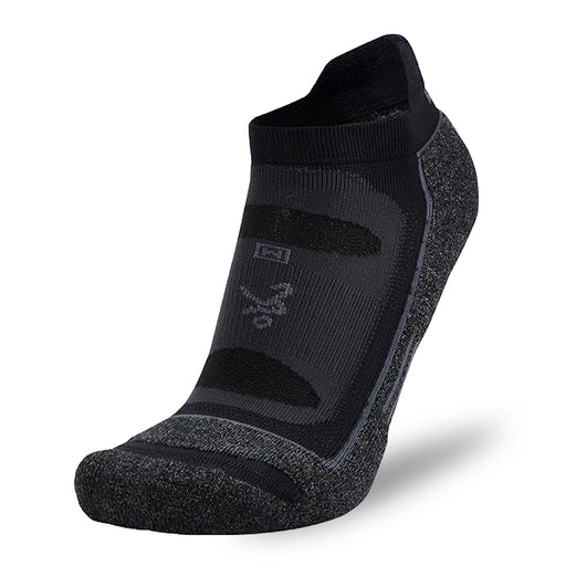 Balega Blister Resist Unisex No Show Running Socks - Black/Grey/XL