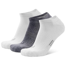 Load image into Gallery viewer, Balega Tempo 3 Pack Unisex No Show Running Socks - 2 WHITE/1 GREY/XL
- 2