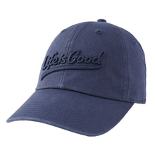 Load image into Gallery viewer, Life Is Good Ballyard Script Adjustable Hat - Darkest Blue/One Size
- 1