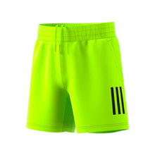 Load image into Gallery viewer, Adidas Club 3-Stripe Boys Tennis Shorts - Lucid Lemon/XL
- 1