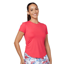 Load image into Gallery viewer, Sofibella Wild Flowers SS Womens Tennis Shirt - Wild Flowers/2X
- 1