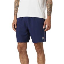 Load image into Gallery viewer, FILA Stretch Woven 7 Inch White Mens Tennis Shorts - FILA NAVY 412/XXL
- 3