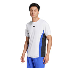 Load image into Gallery viewer, Adidas Freelift Pro Mens Tennis Tee - White/Lucid Blu/XL
- 1
