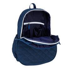 Load image into Gallery viewer, Ame & Lulu Game On Quilted Navy Tennis Backpack
- 3