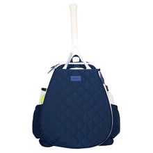 Load image into Gallery viewer, Ame & Lulu Game On Quilted Navy Tennis Backpack - Navy/White
- 1