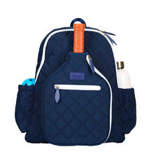 Load image into Gallery viewer, Ame & Lulu Pickleball Time Navy Backpack - Navy/White
 - 1