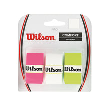 Load image into Gallery viewer, Wilson Pro Assorted 3-Pack Overgrip - Asst-wht/Pk/Grn
- 1