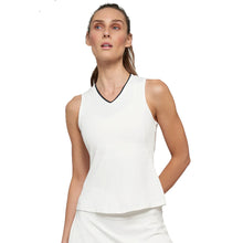 Load image into Gallery viewer, Lija Elite Victory Womens Tennis Tank - White/Black/XL
- 1