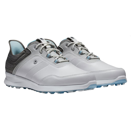 FootJoy Stratos Womens Golf Shoes - White/Grey/D Wide/7.5