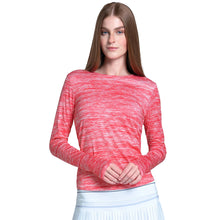 Load image into Gallery viewer, K-Swiss Action Longsleeve Womens Tennis Shirt - Coral Crush/L
- 1