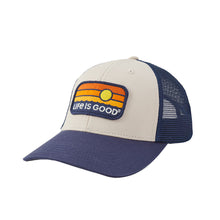 Load image into Gallery viewer, Life is Good Clean Sunrise Water Stripe Unisex Hat - Bone/One Size
- 1