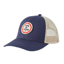 Load image into Gallery viewer, Life is Good Clean LIG Coin Unisex Trucker Cap - Darkest Blue/One Size
- 1
