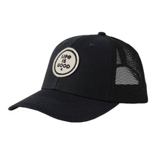 Load image into Gallery viewer, Life is Good Clean LIG Coin Unisex Trucker Cap - True Black/One Size
- 4