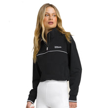 Load image into Gallery viewer, Wilson Davenport Woven Womens Tennis Popover - Black/L
- 1