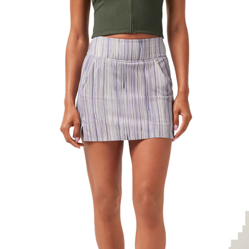 TravisMathew Game Set Match Womens Tennis Skort - Indigo Multi/M