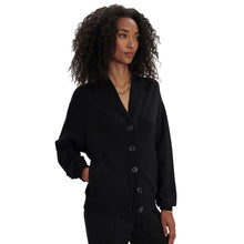 Load image into Gallery viewer, Varley Celeste Button Through Sweat Womens Jacket - Black/L
- 1