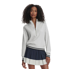 Load image into Gallery viewer, Varley Aliyah Half-Zip Knit Womens Pullover - Wht/Blue Nights/M
- 1