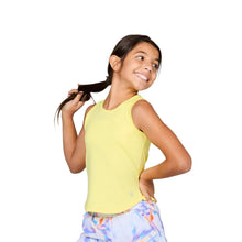 Load image into Gallery viewer, Sofibella UV White Girls Tennis Tank Top - Sunshine/L
- 17