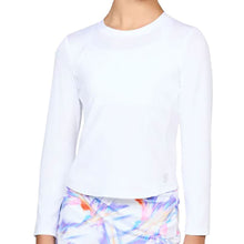 Load image into Gallery viewer, Sofibella UV Long Sleeve Girls Tennis Shirt - White/L
- 14