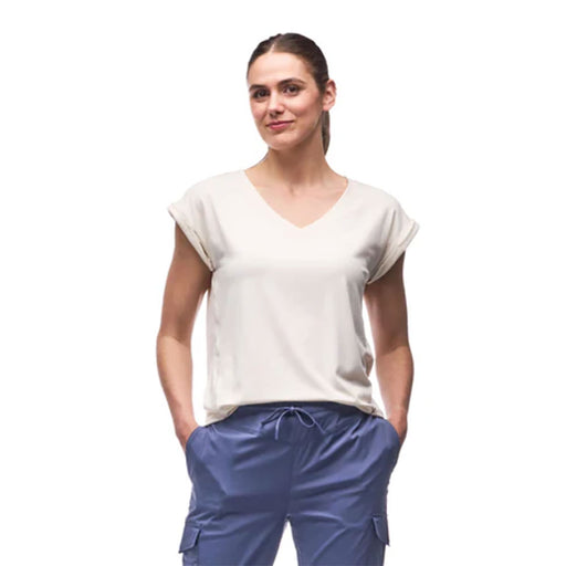 Indyeva Sofi III Womens V-Neck Shirt - Sea Froth/L