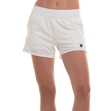 Load image into Gallery viewer, KSwiss Pique 4 inch Womens Tennis Shorts - White/L
 - 1