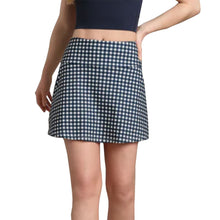 Load image into Gallery viewer, Rhone Course to Court Sport 16in Wmns Tennis Skort - Nvy Blu Gingham/L
 - 3