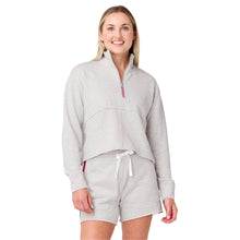 Load image into Gallery viewer, Krimson Klover Holly Womens Half-Zip Pullover - Lt Hthr Grey/L
 - 1