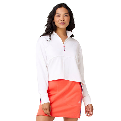 Krimson Klover Holly Womens Half-Zip Pullover - White/L