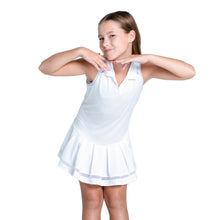 Load image into Gallery viewer, Lucky in Love It's a Win Girls Dress - White/M
- 1