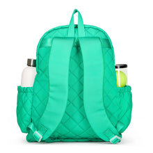 Load image into Gallery viewer, Ame & Lulu Game On Quilted Jade Tennis Backpack
- 2