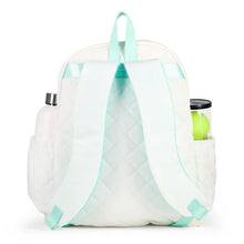 Load image into Gallery viewer, Ame & Lulu Game On Quilted Wht/Blu Tennis Backpack
- 2
