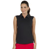 Ibkul Solid Sleeveless Womens Polo