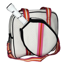 Load image into Gallery viewer, Vaught Sports Neoprene Pickleball Bag - Cream/Orange
 - 5