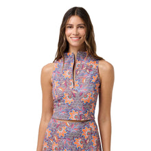 Load image into Gallery viewer, TravisMathew Sunfire Zip Womens Tank - Persian Rd Mult/M
 - 1