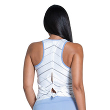 Load image into Gallery viewer, Lucky In Love Lavender Love Tie Womens Tennis Tank
- 2