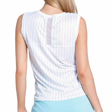 Load image into Gallery viewer, Lucky In Love Retro Stripe Twist Wmns Tennis Tank
- 3