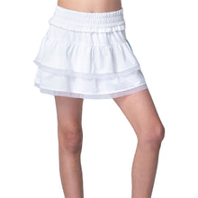 Load image into Gallery viewer, Lucky In Love Linen Play Girls Tennis Skirt - White/M
 - 1