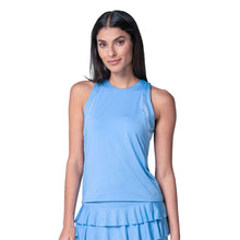 Load image into Gallery viewer, Lucky In Love High Neck Action Womens Tennis Tank - Periwinkle/L
- 1
