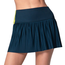 Load image into Gallery viewer, Lucky In Love Racer Rib Pleat Womens Tennis Skirt - Midnight/M
 - 2