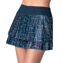 Load image into Gallery viewer, Lucky In Love Lovin' Boucle Pleat Wmn Tennis Skirt - Midnight/L
 - 1