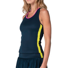 Load image into Gallery viewer, Lucky In Love Racer Rib Womens Tennis Tank
- 3
