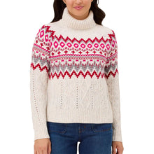 Load image into Gallery viewer, Krimson Klover Bluebird Turtleneck Womens Sweater - Snow/L
- 4