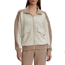 Load image into Gallery viewer, Varley Garcia 2-Tone Zip Through Womens Sweatshirt - Ivry Mrl/Tp Mrl/L
- 1